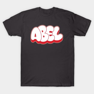 ABEL name bubble graffiti writing style T-Shirt